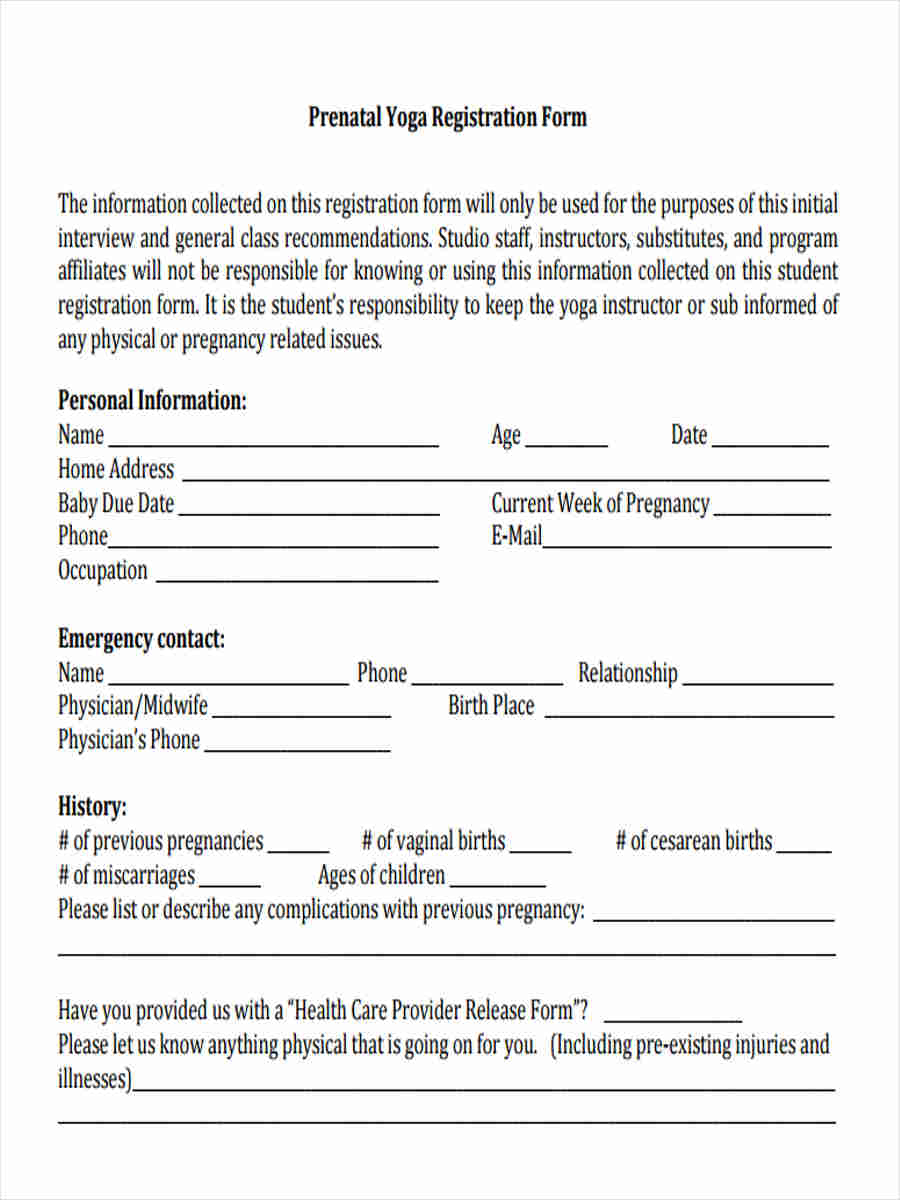FREE 6+ Yoga Waiver Forms in PDF