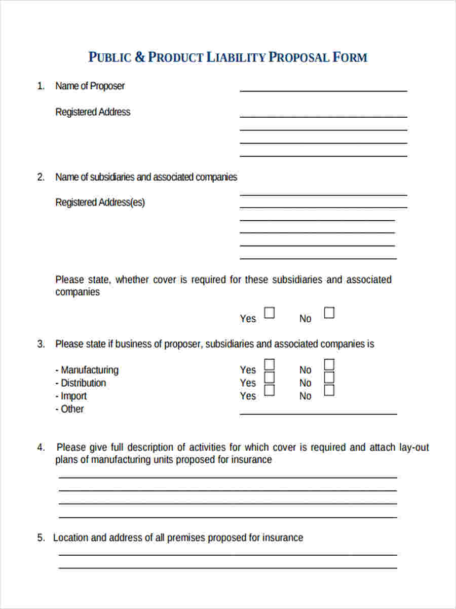 FREE 8+ Public Liability Forms in PDF Ms Word