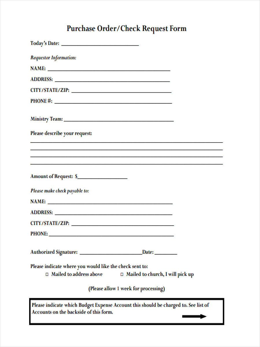 FREE 12+ Purchase Order Request Forms in PDF Ms Word Excel