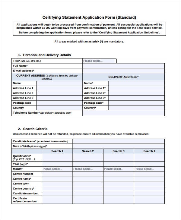Confirmation Form Sample Free 6+ health care exemption forms in pdf