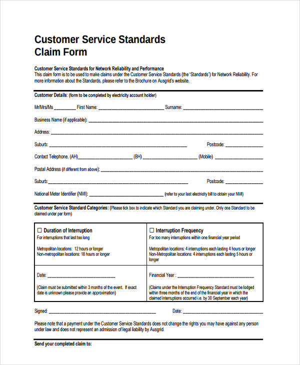 FREE 14+ Sample Customer Service Forms in PDF MS Word