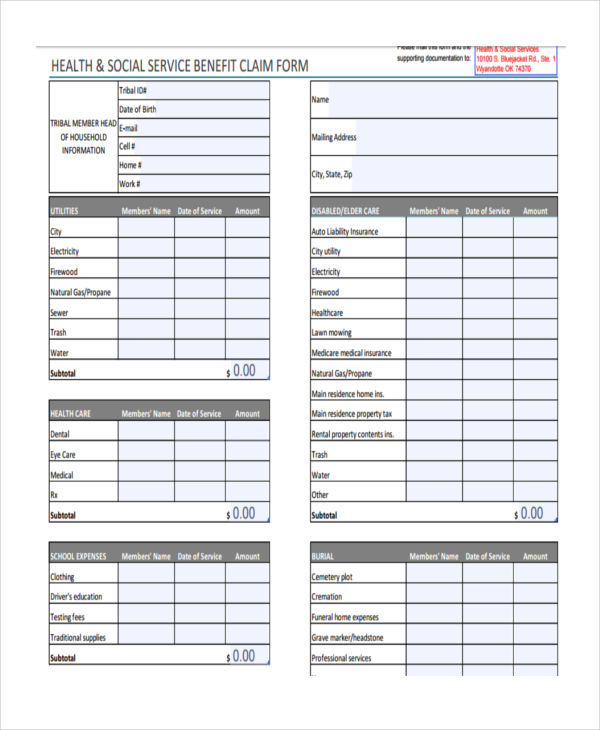 FREE 7+ Sample Social Service Forms in PDF