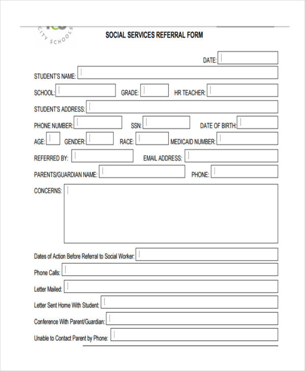 FREE 7+ Sample Social Service Forms in PDF