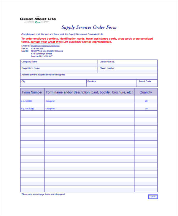 FREE 12+ Supply Request Forms in PDF Ms Word Excel