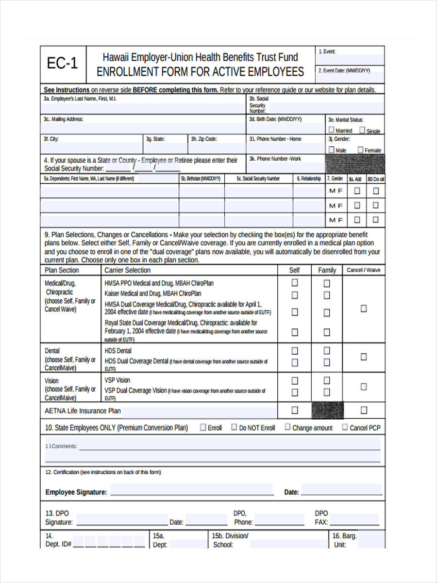 FREE 9+ Employee Health Forms in PDF Ms Word