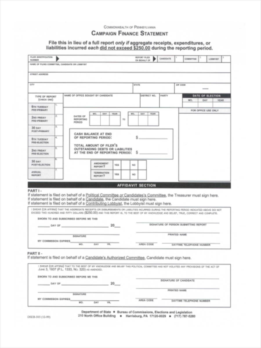 FREE 28+ Financial Statement Forms in PDF Ms Word Excel