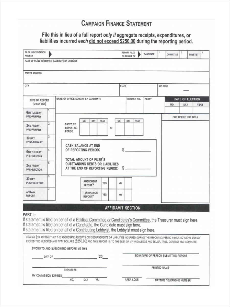FREE 21+ Financial Statement Forms in PDF MS Word Excel