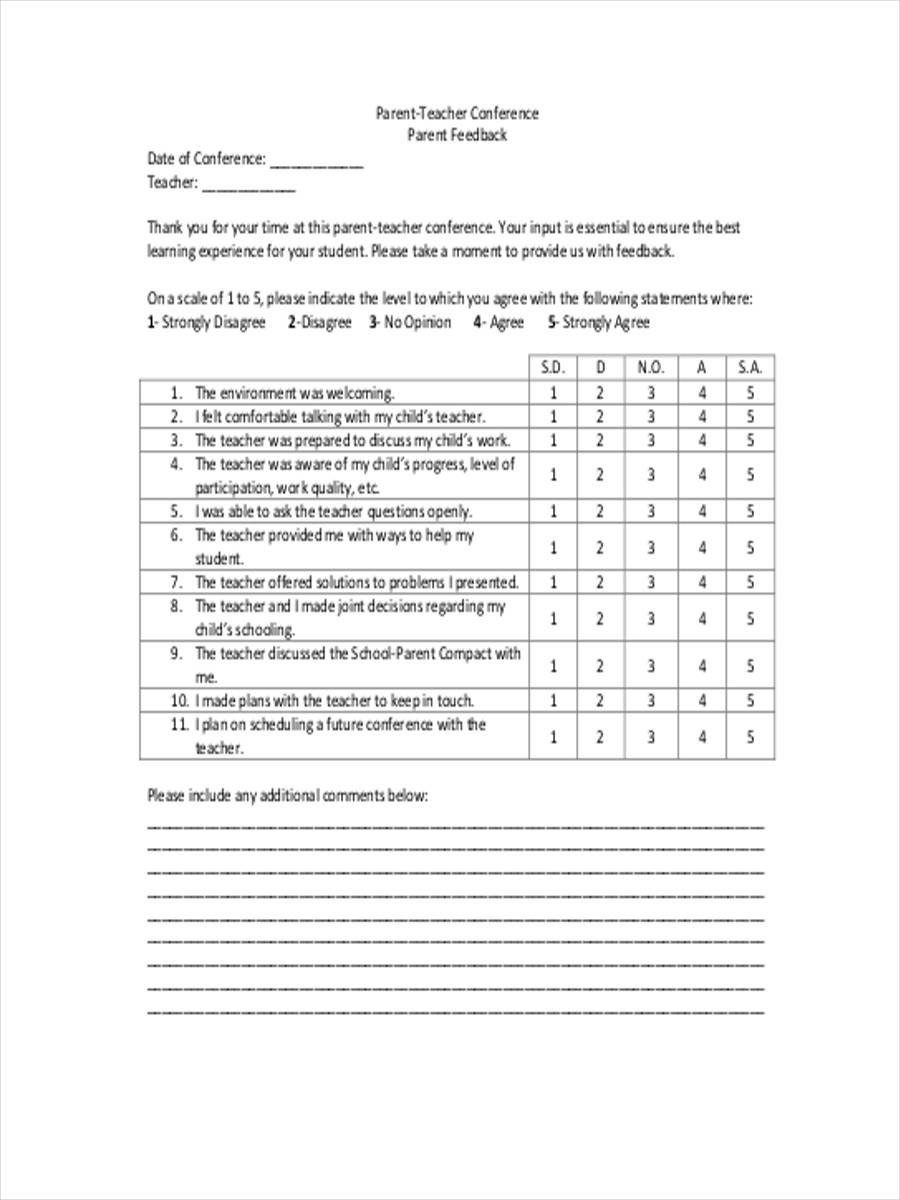FREE 20+ Interview Feedback Form Examples in PDF MS Word