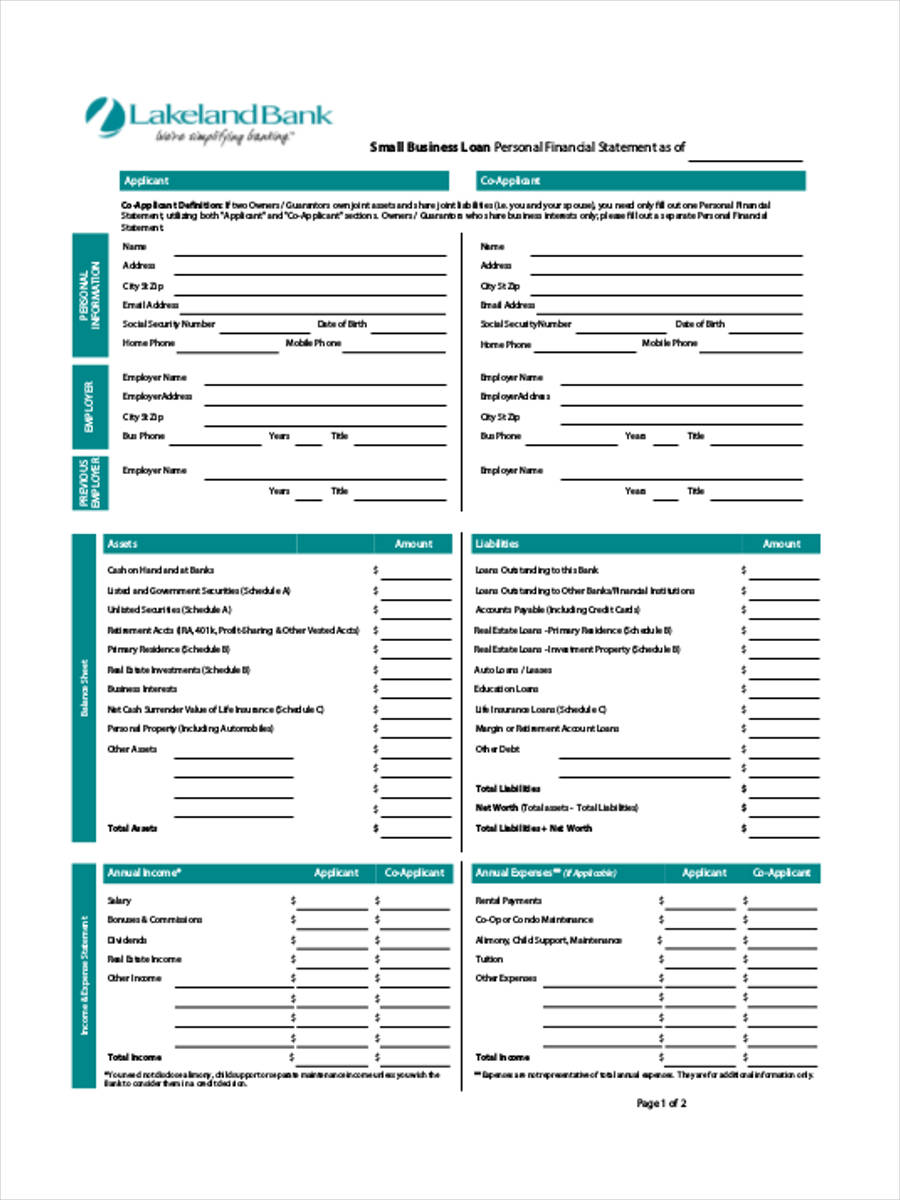 FREE 28+ Financial Statement Forms in PDF Ms Word Excel