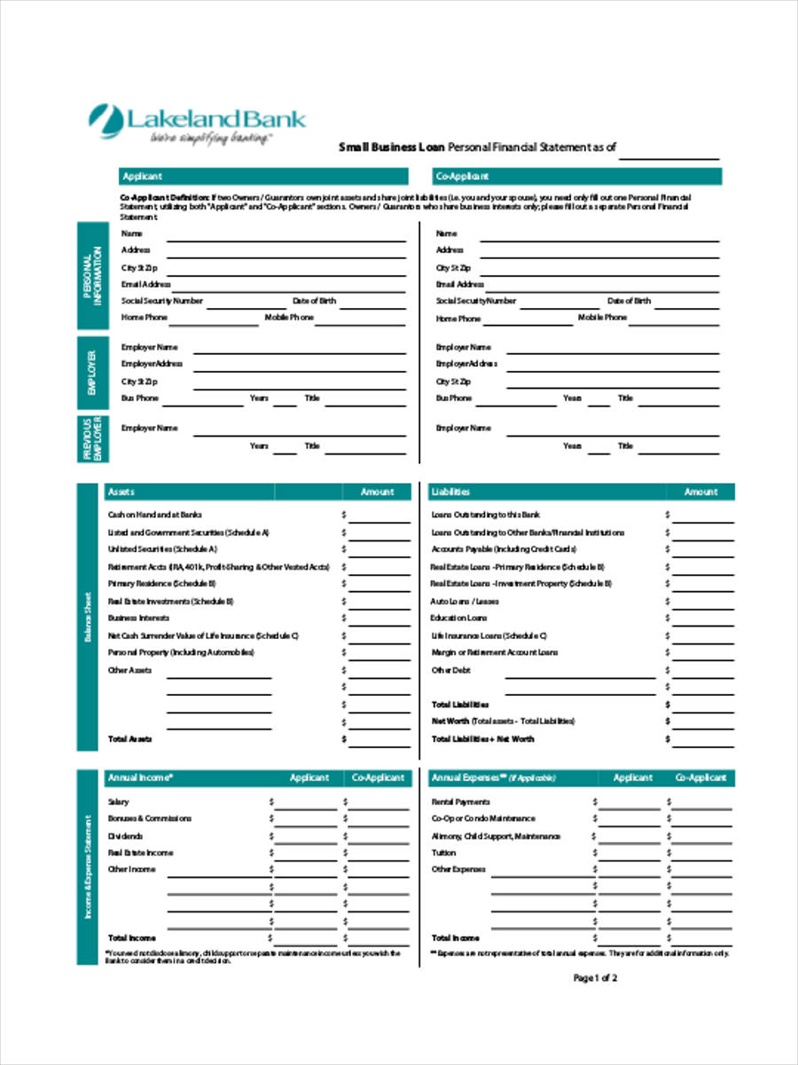 FREE 21+ Sample Financial Statement Forms in PDF MS Word Excel