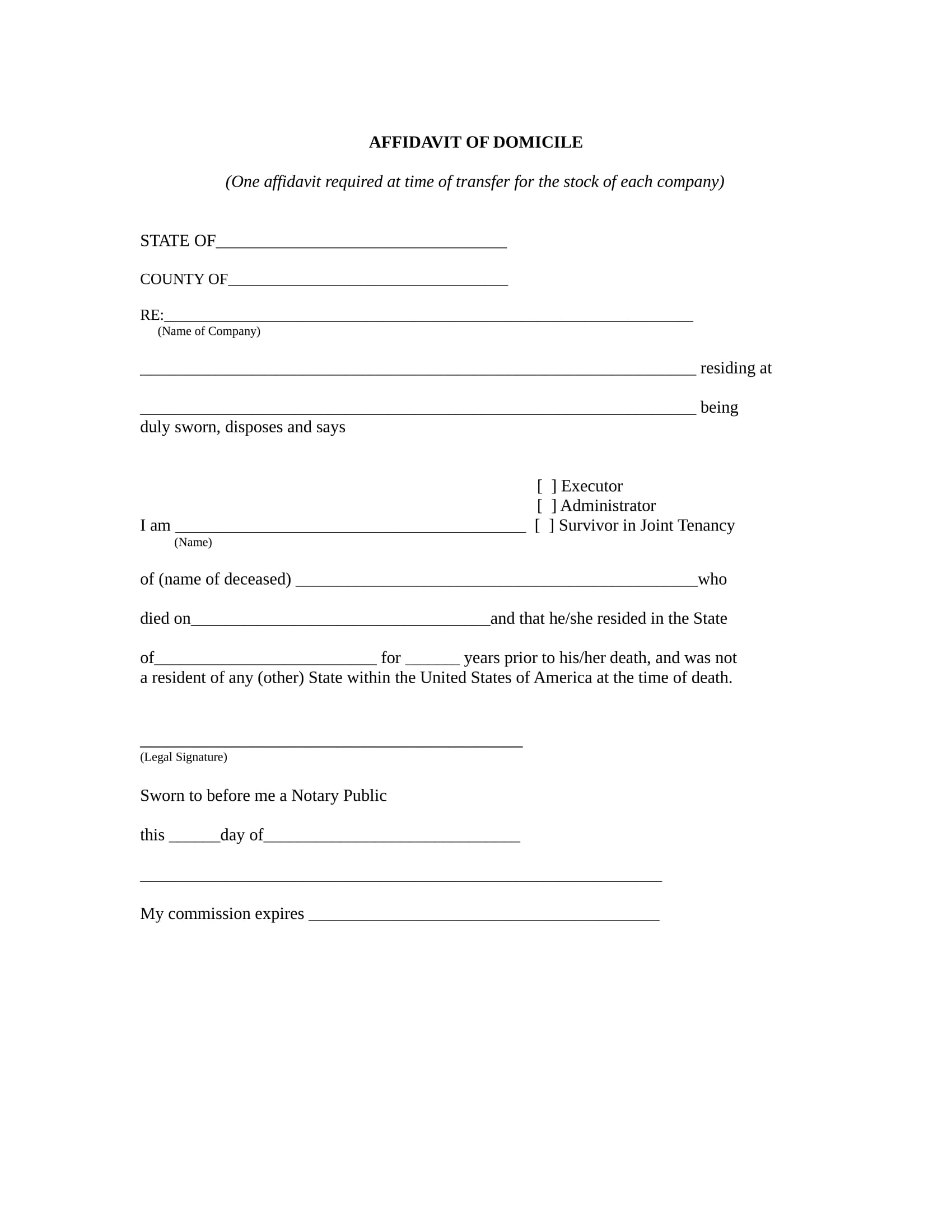 FREE 21+ Affidavit Forms & Sample Formats in PDF