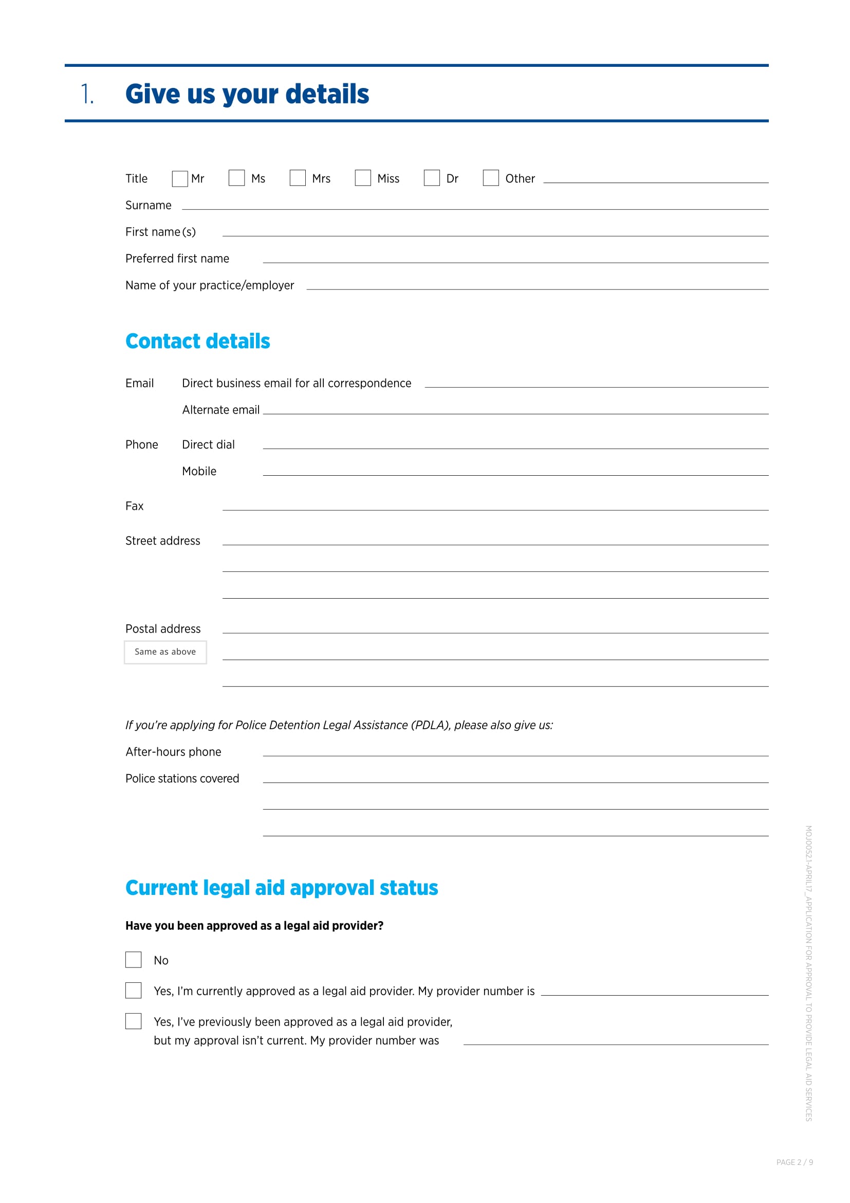 FREE 10+ Legal Application Forms in PDF Ms Word
