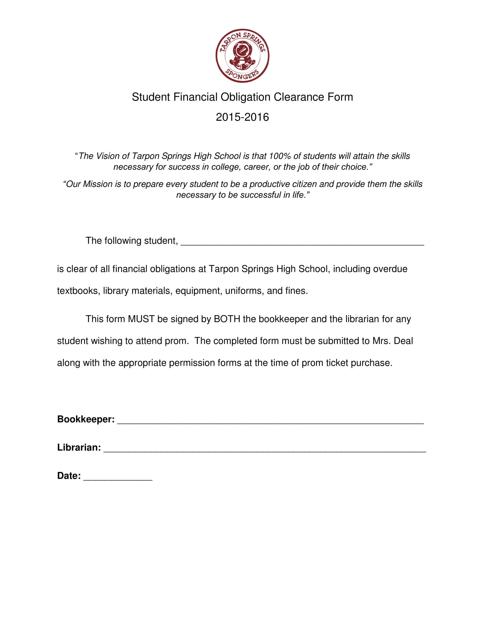 FREE 18+ Student Clearance Form Samples, PDF, MS Word, Google Docs