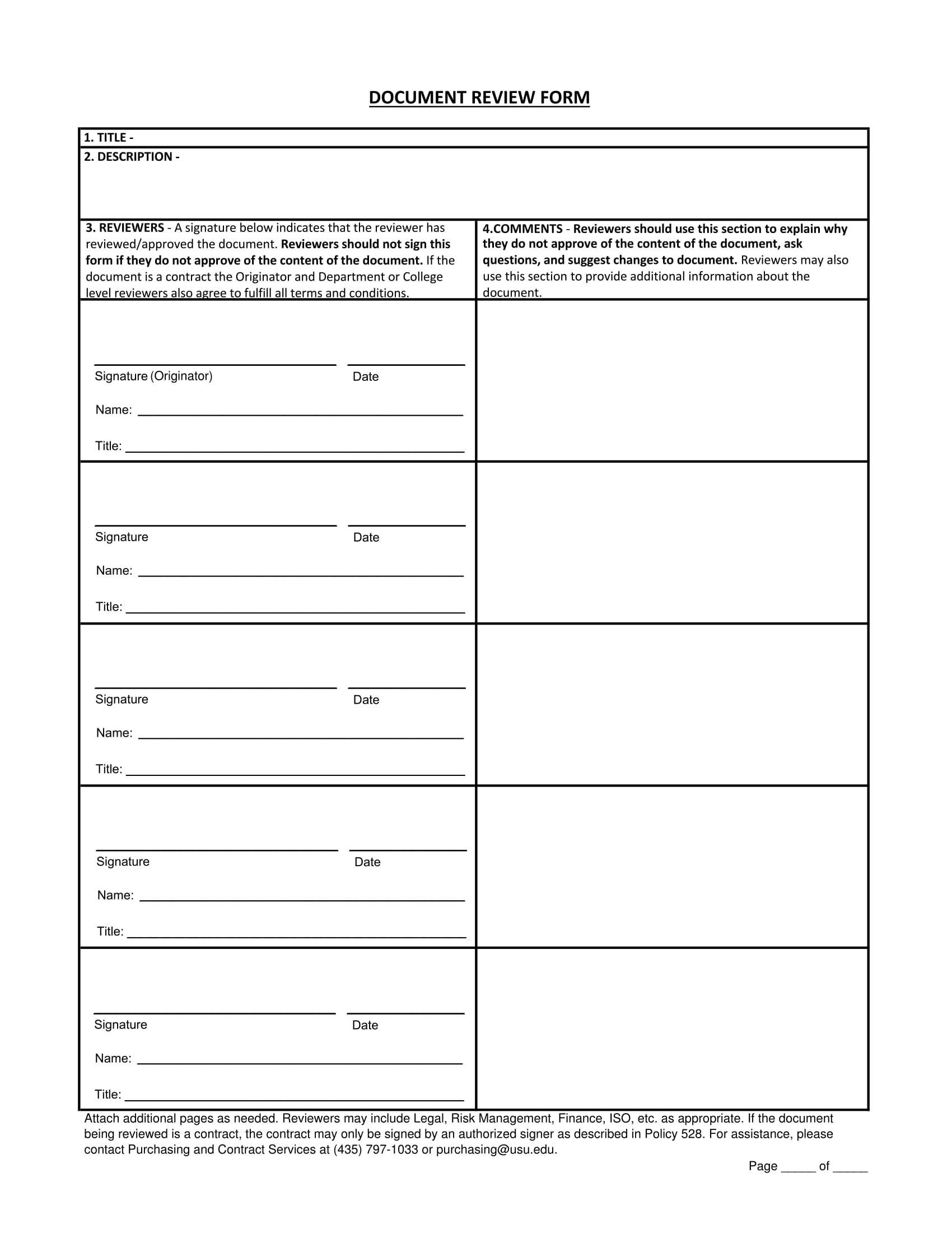 FREE 14+ Forms for Document Reviews in PDF MS Word
