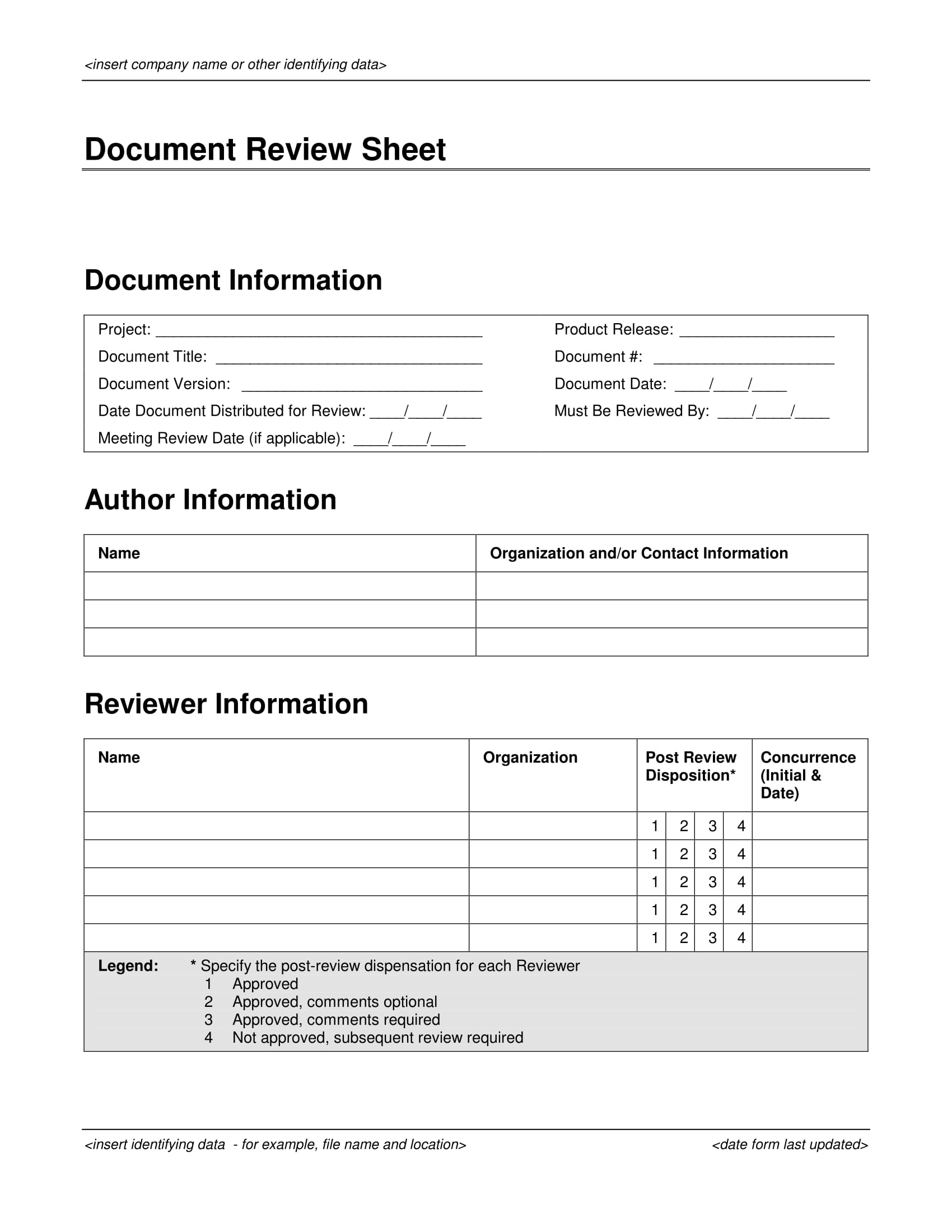 FREE 14+ Forms for Document Reviews in PDF MS Word