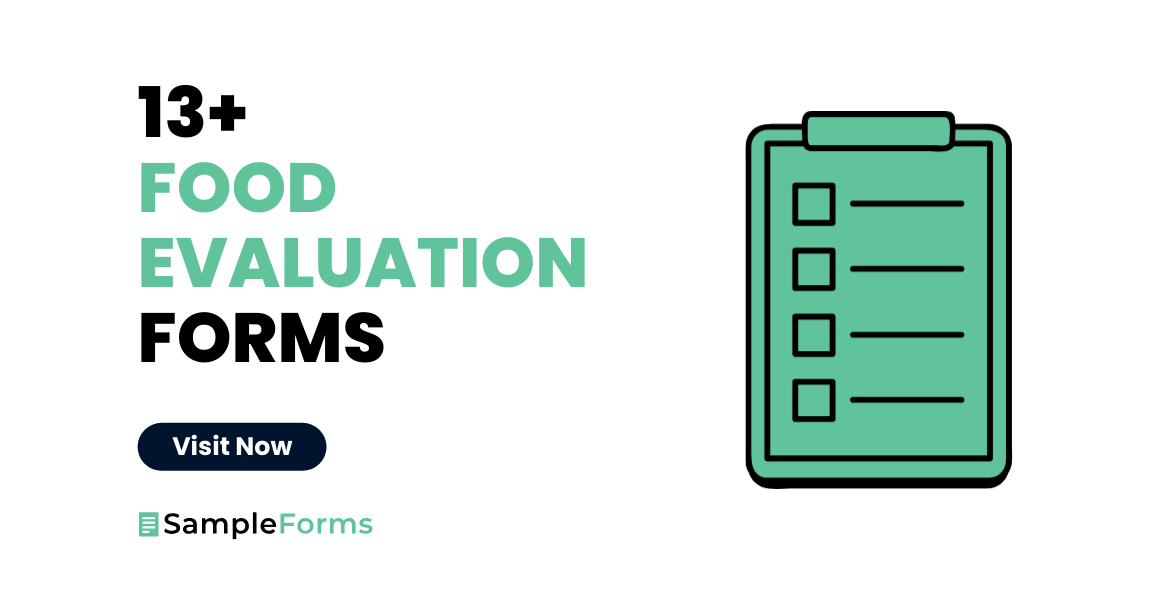 FREE 13+ Food Evaluation Forms in PDF MS Word
