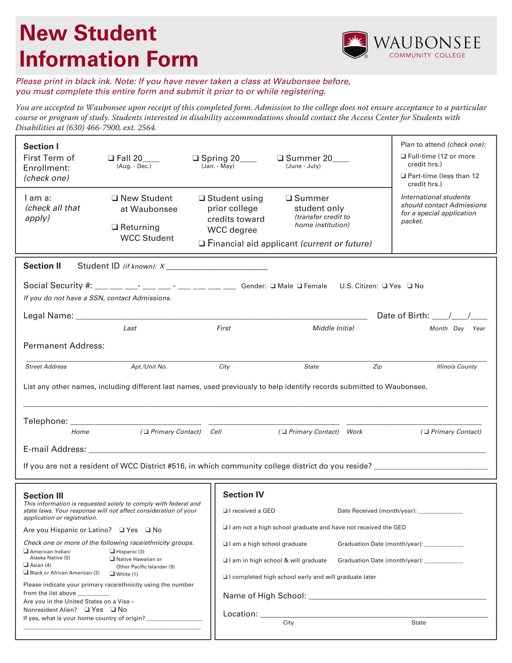 FREE 18+ Student Information Form Samples, PDF, Word, Google Docs