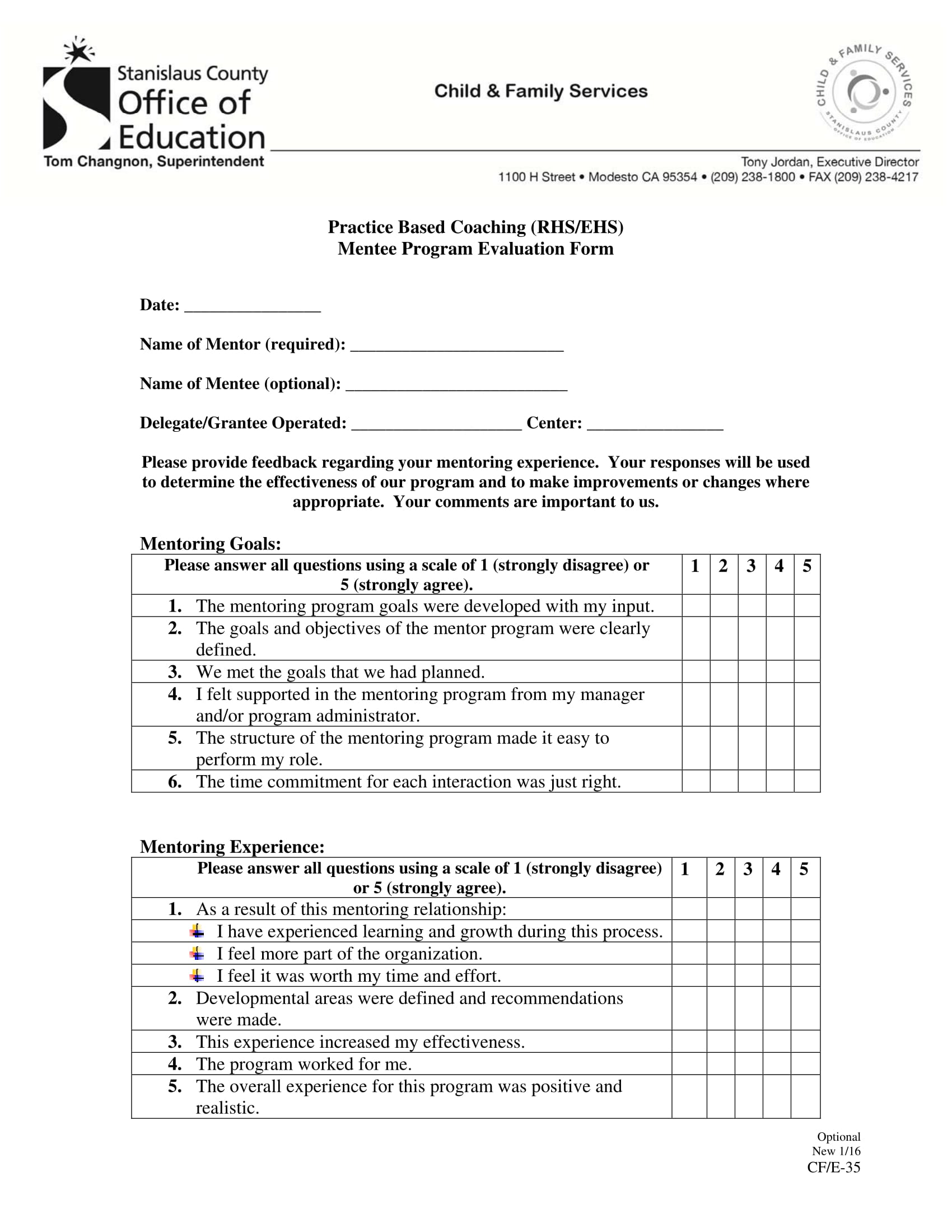 FREE 15+ Mentee Evaluation Forms in PDF MS Word