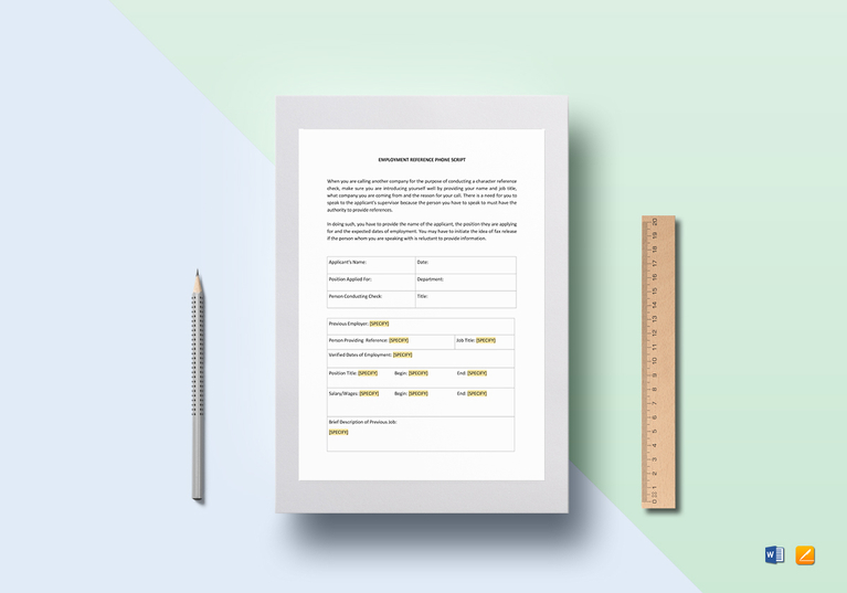 FREE 14+ Reference Phone Script Forms in PSD PDF