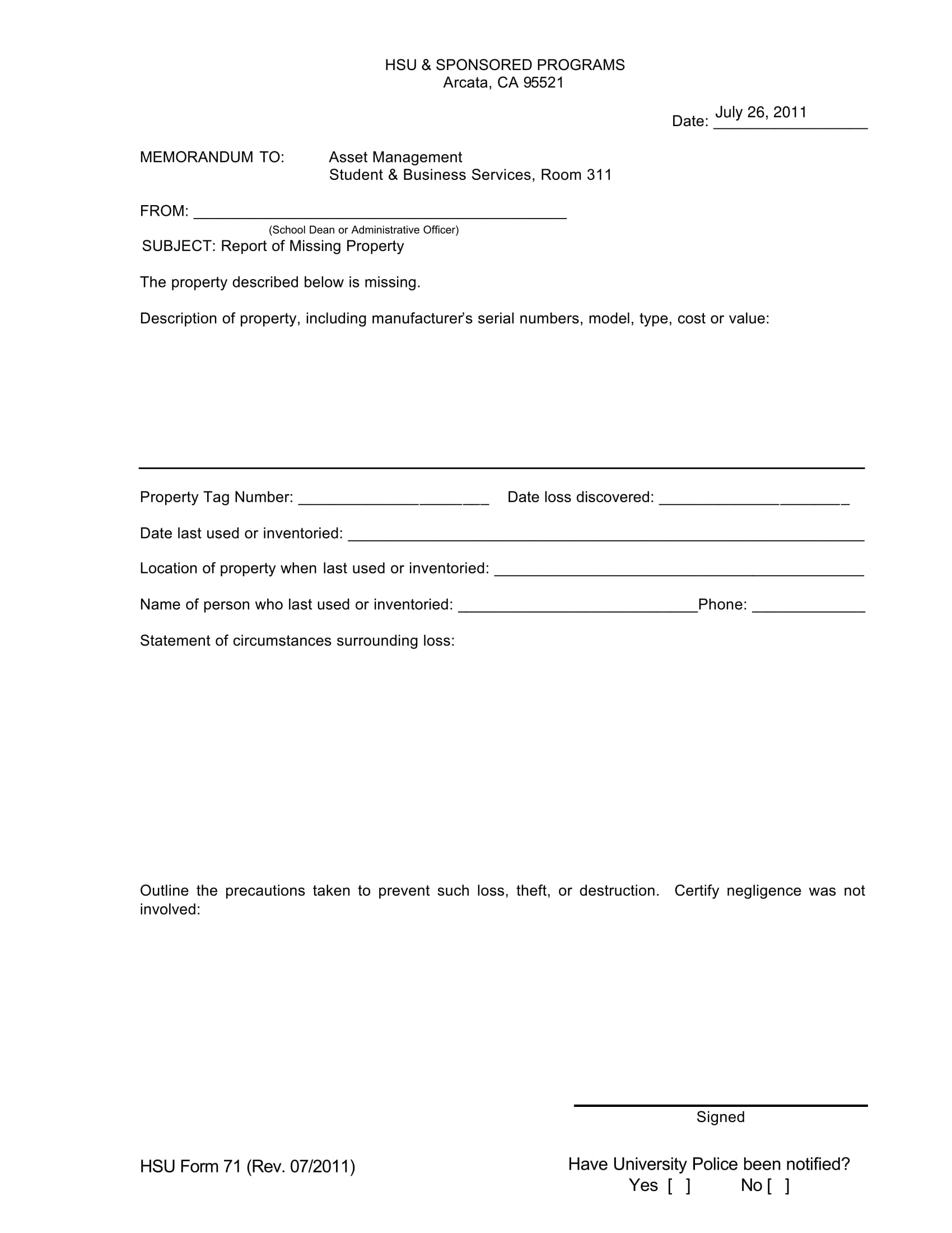 FREE 14+ Missing Report Forms in MS Word PDF