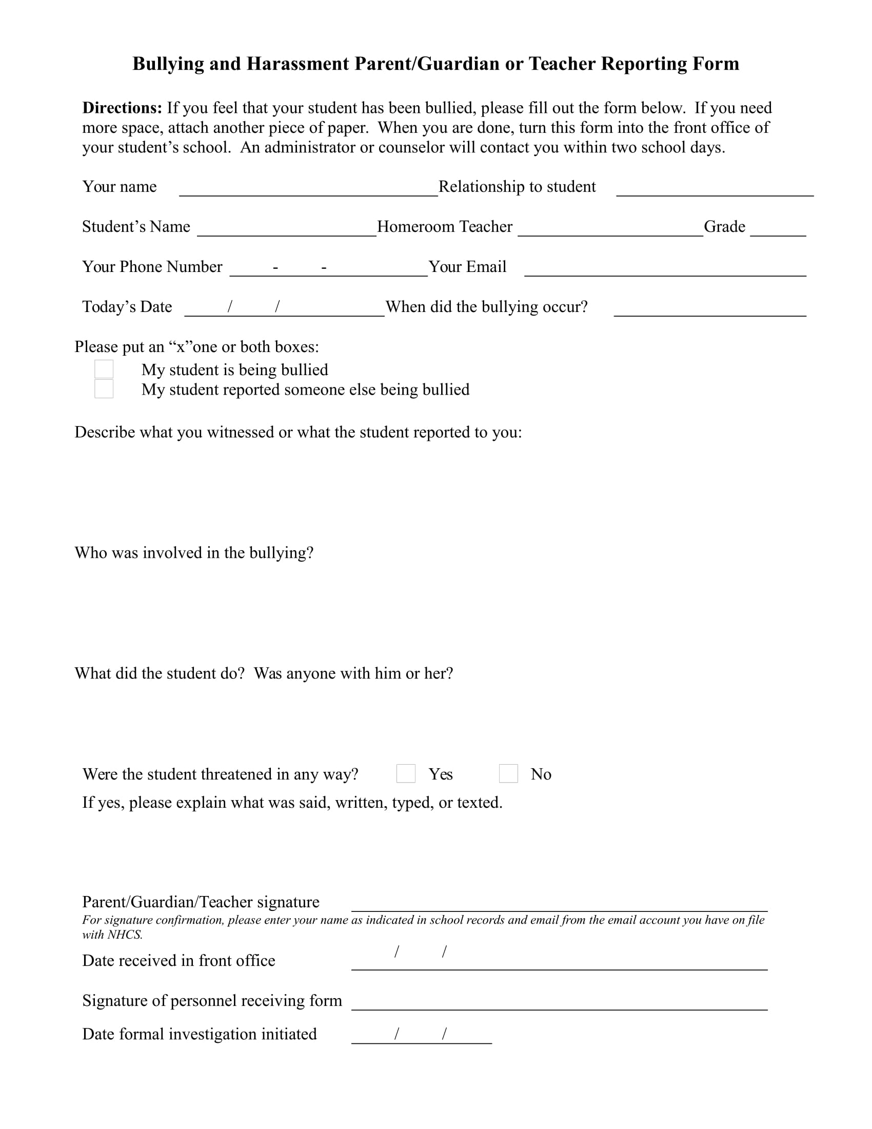 FREE 14+ Teacher Report Forms in PDF