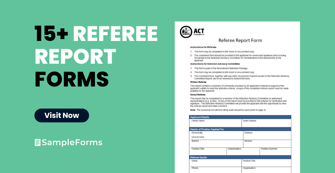 FREE 15+ Referee Report Forms in PDF MS Word Excel