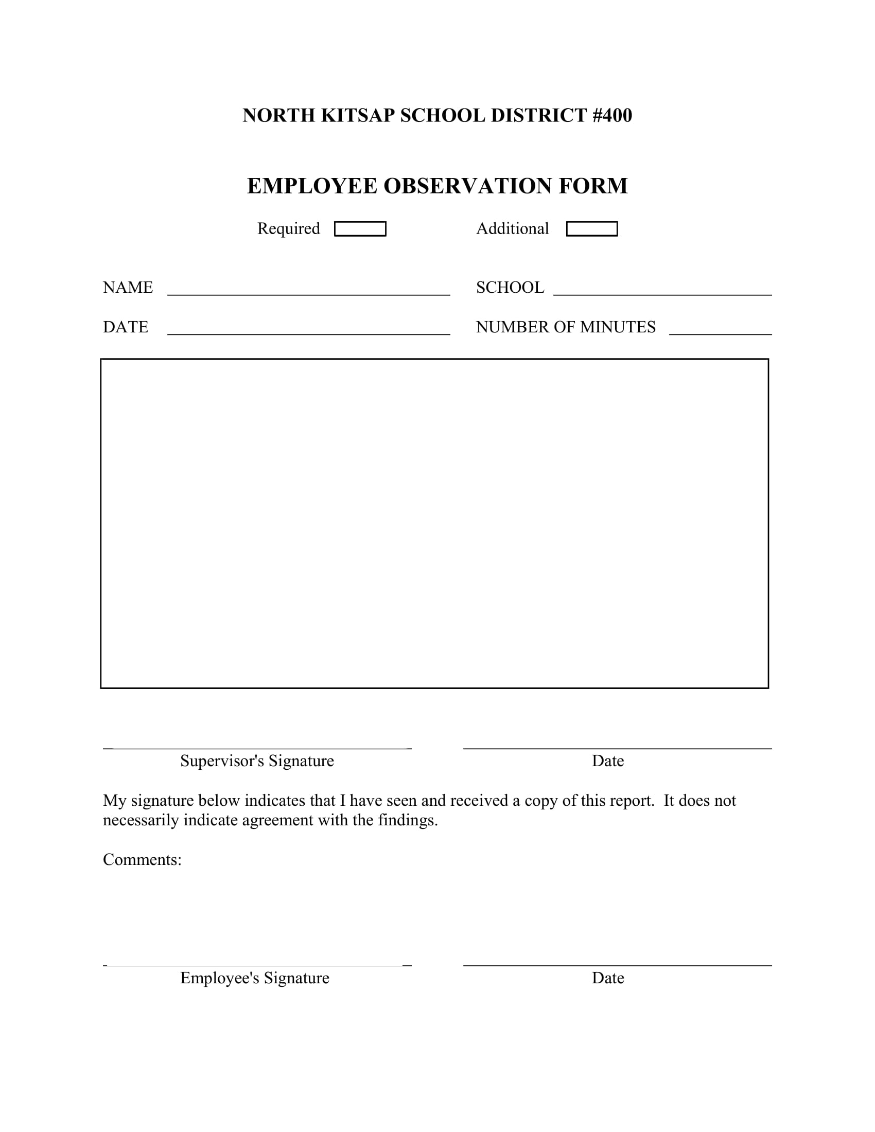 FREE 4+ Employee Observation Forms in PDF MS Word