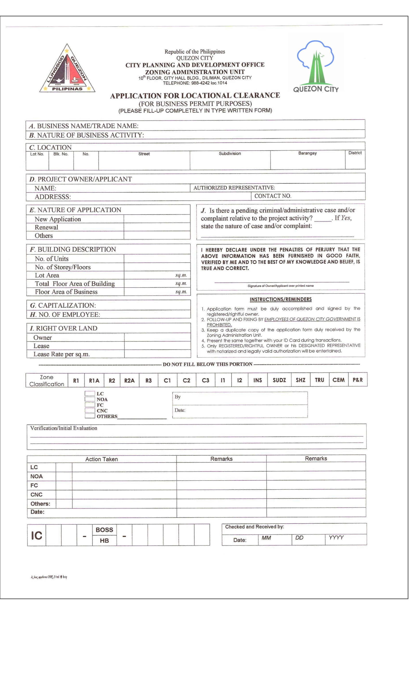 Zoning Approval Letter