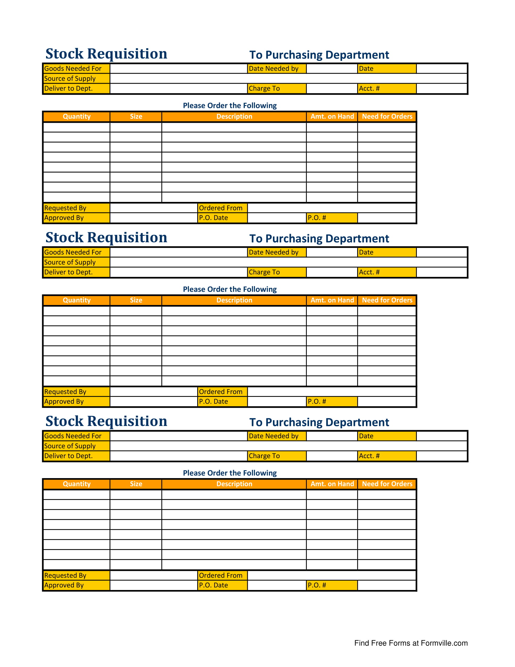 FREE 7+ Stock Requisition Forms in PDF MS Word