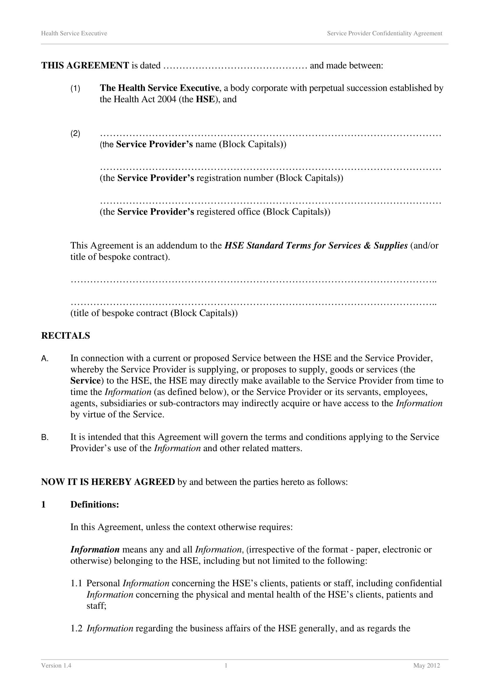 FREE 11+ Confidentiality Agreement Contract Forms in PDF MS Word