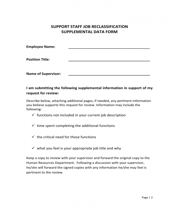 FREE 8+ Reclassification Request Forms in PDF MS Word Excel