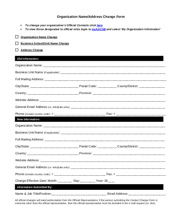 Business Name Change Request Form and Similar Products and