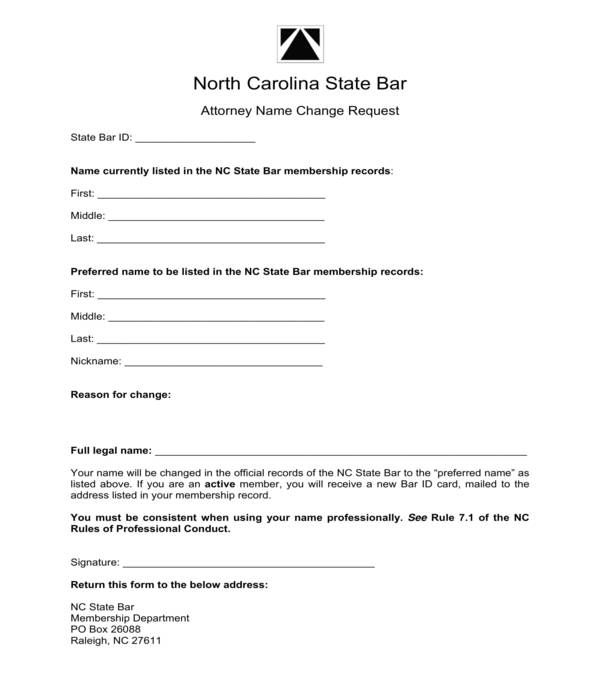 FREE 18+ Name Change Forms in PDF MS Word