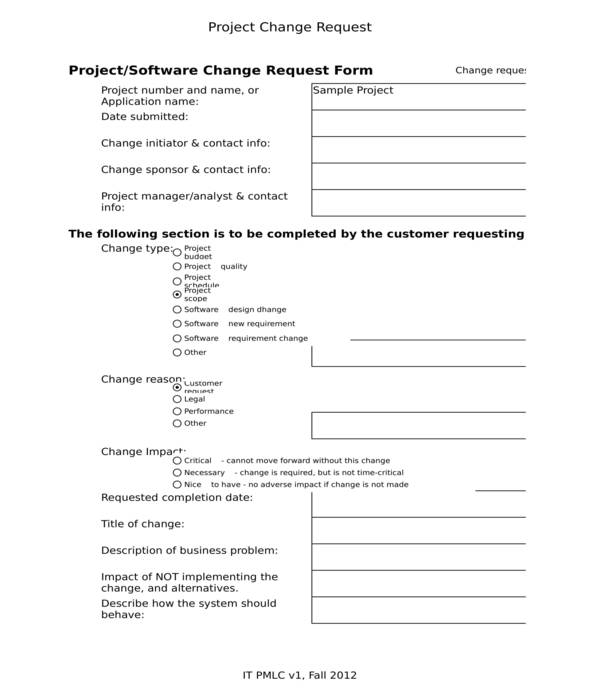 FREE 15+ Change Request Forms in PDF MS Word Excel