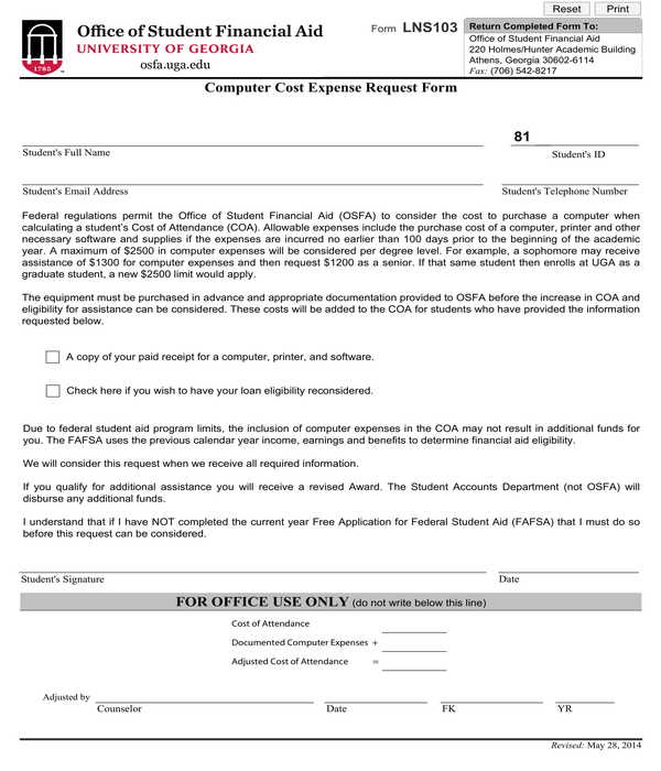 FREE 10+ Expense Request Forms in PDF MS Word Excel