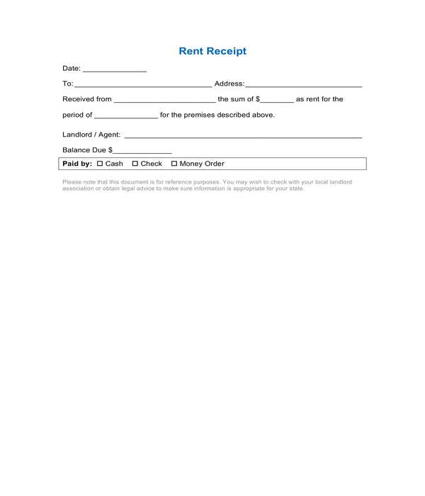 Rent Receipt Template Zillow Awesome Receipt Forms