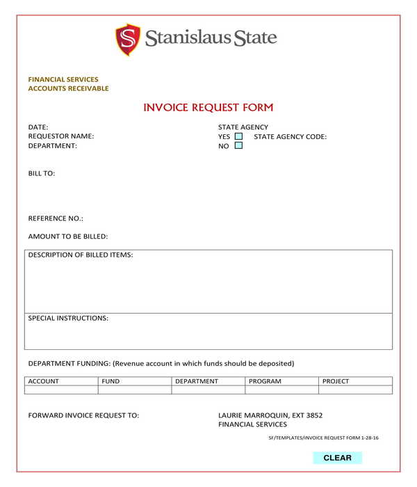FREE 13+ Invoice Request Forms in PDF MS Word Excel