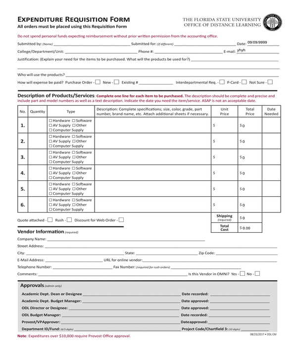 FREE 6+ Office Requisition Forms in PDF MS Word Excel