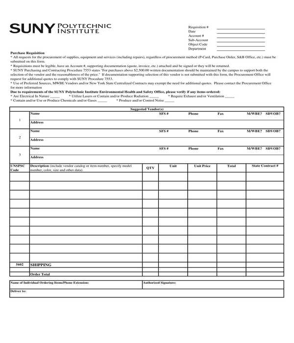 FREE 6+ Office Requisition Forms in PDF MS Word Excel