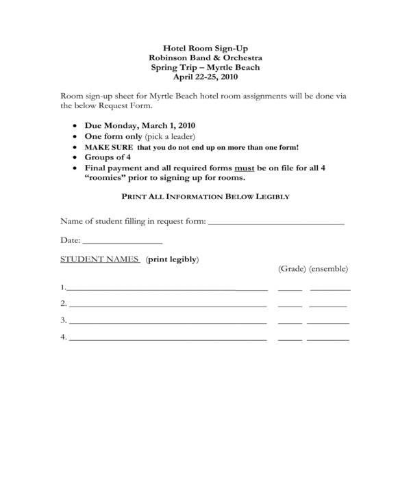 FREE 15+ Sign In Sign Up Sheet Templates in PDF MS Word Excel