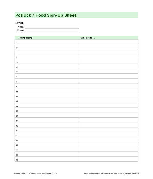 FREE 15+ Sign In Sign Up Sheet Templates in PDF MS Word Excel