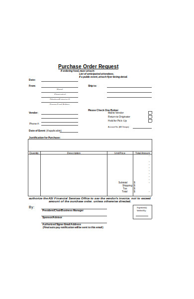 An official website of the united states government irs provides forms and publications in the file formats described below. FREE 31+ Purchase Order Forms in PDF | MS Word | Excel