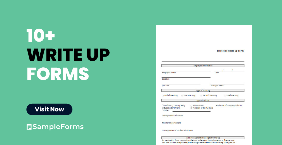 FREE 10+ Write Up Forms Download How to Create Guide, Tips