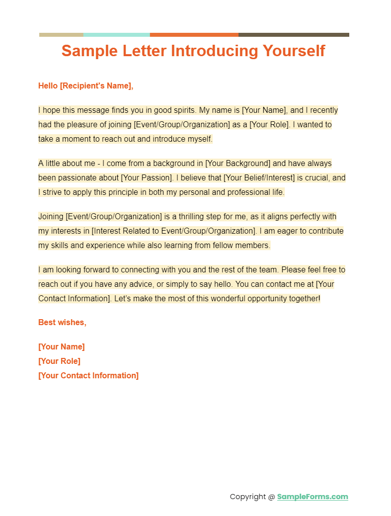 FREE 10+ Letter of Introduction Samples, PDF, MS Word, Google Docs