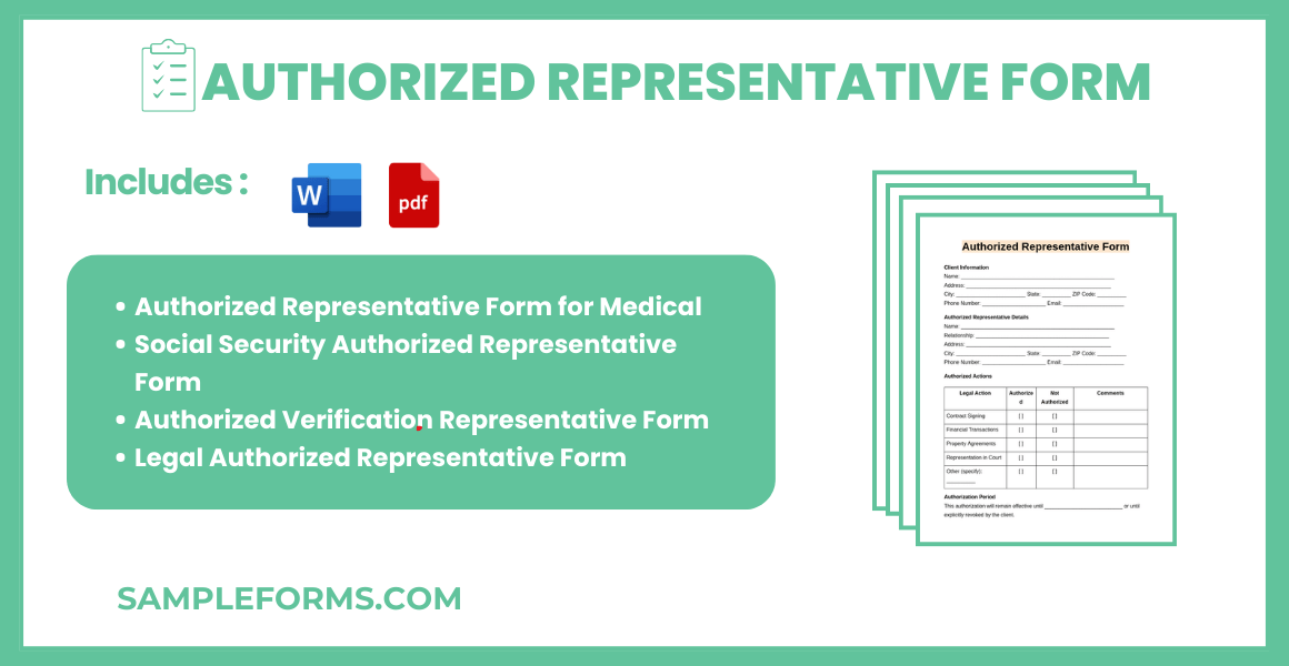 FREE 13+ Authorized Representative Forms Samples, PDF, MS Word, Google Docs(03)