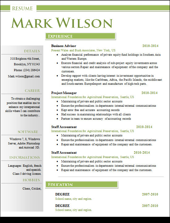 25 Luxury Creative Resume Format BEST RESUME EXAMPLES