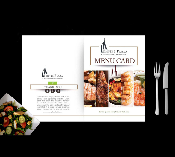 FREE 32+ Sample Menu Cards Templates in PSD PDF MS Word AI