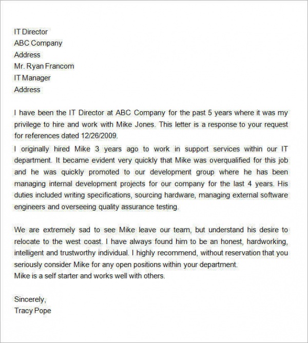 FREE 14+ Sample Letters For Employment in PDF Google