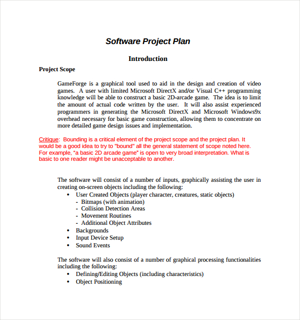 Sample Project Plan For Your Next Project