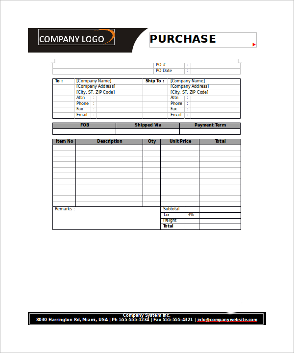 FREE 20+ Order Form Templates in PDF MS Word Excel